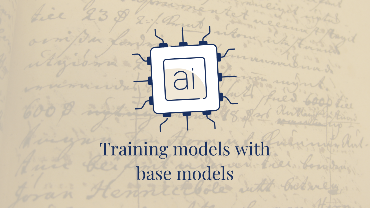 Should I use a base model when training a custom model?